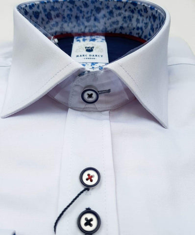 Marc Darcy Alfie White Long Sleeve Shirt - Shirts