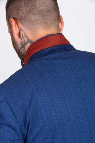Marc Darcy Conrad Royal Blue Pinstripe Blazer