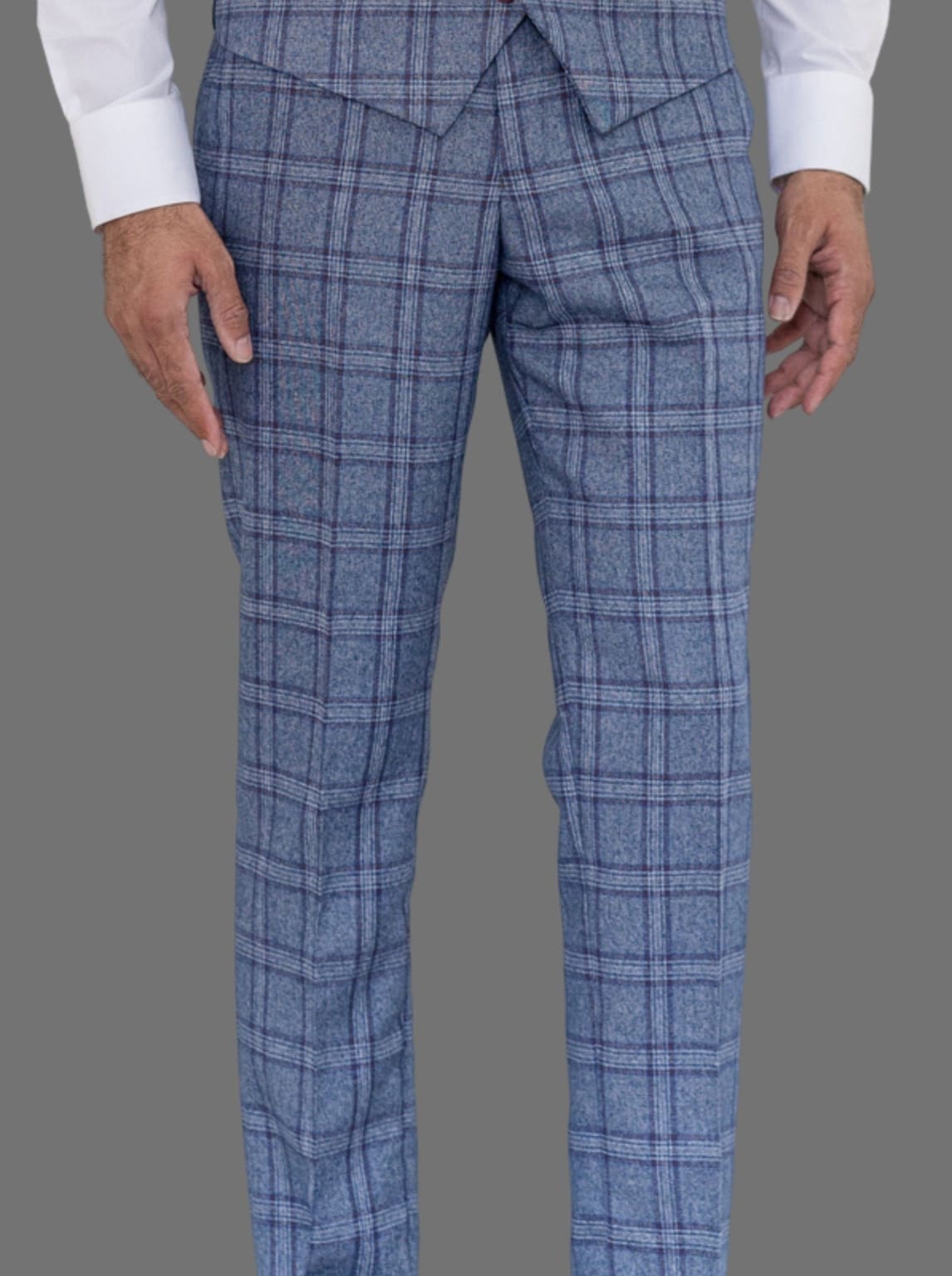 Marc Darcy Danny Wine Tailored Trousers - Suit & Tailoring