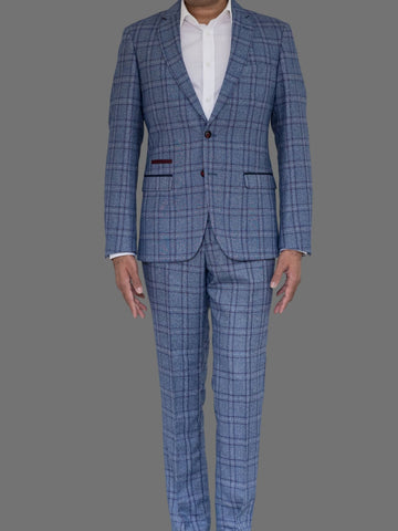 Marc Darcy Danny Wine Tailored Trousers - Suit & Tailoring