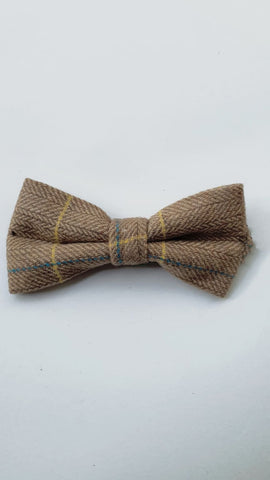 Marc Darcy DX7 Oak Tweed Check Bow Tie - accessories
