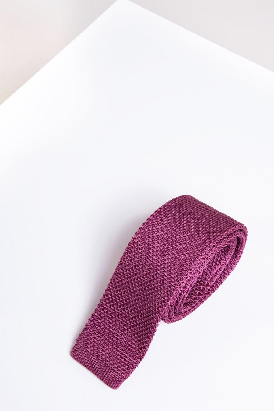 Marc Darcy KT Dark Pink Knitted Tie - accessories