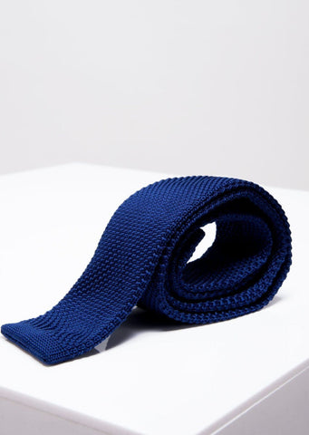 Marc Darcy KT Royal Blue Knitted Tie - accessories