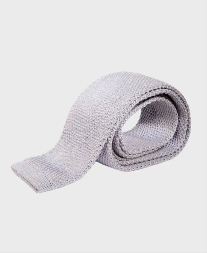 Marc Darcy KT Silver Knitted Tie - accessories