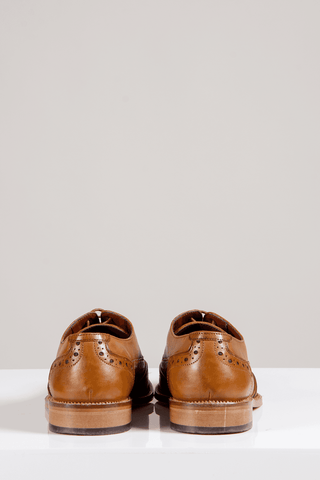 Marc Darcy Larkin Mid Tan Leather Brogue Shoe - Shoes