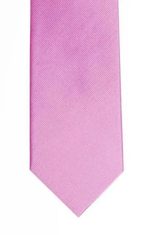 LA Smith Plain Silk Twill Tie - Lilac