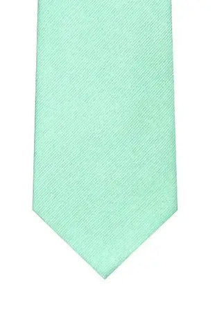 LA Smith Plain Silk Twill Tie - Mint