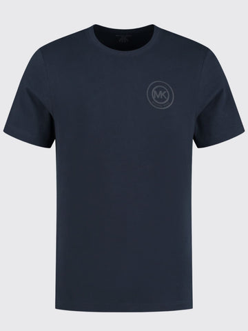 Michael Kors BSR Peach Jersey Crew Neck T-Shirt - Midnight Blue / S - T-Shirt
