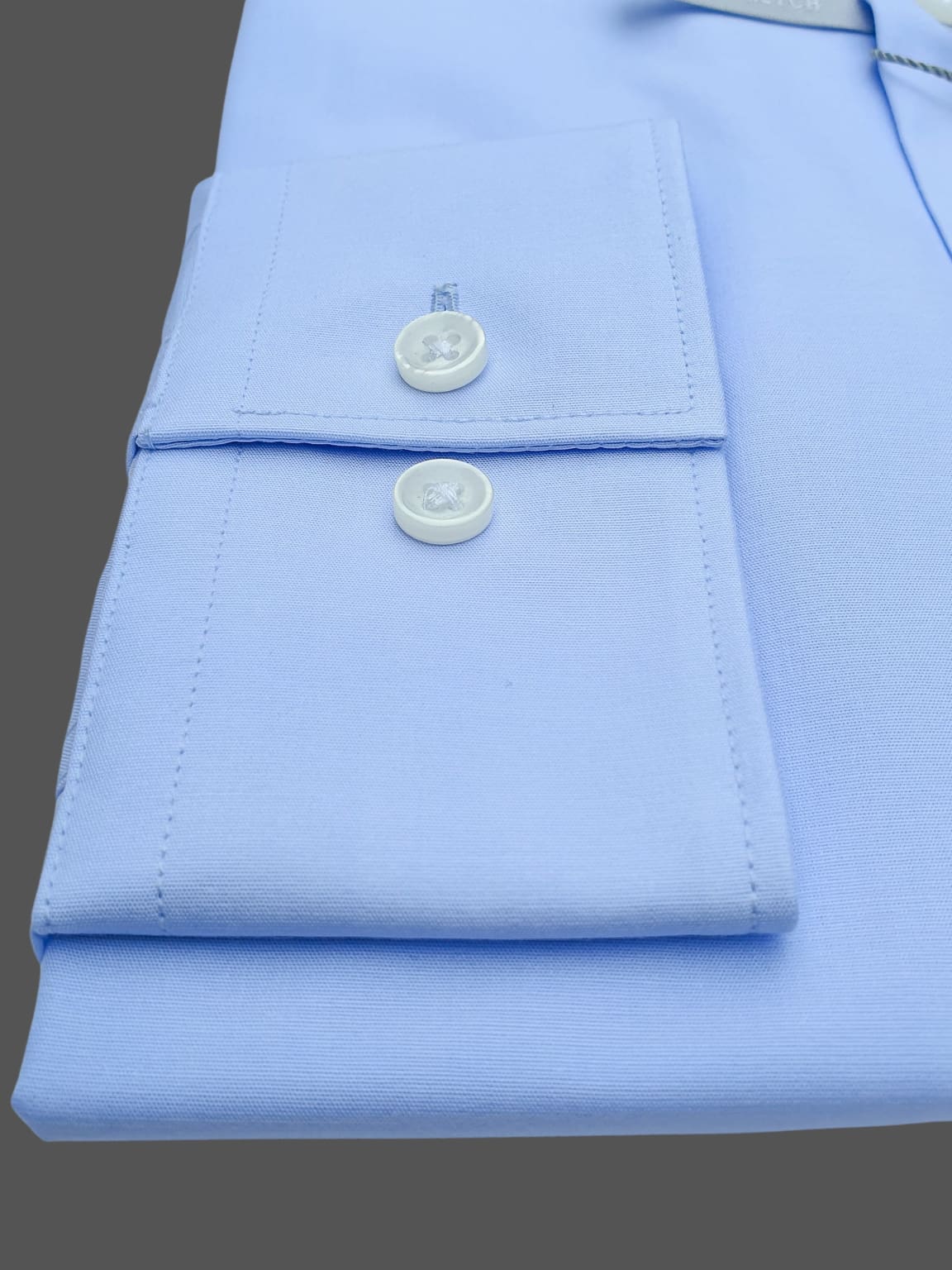 Michael Kors | Michael Kors Light Blue Premium Poplin Stretch Slim Fit Shirt - MENSWEARR HIRE5 MENSWEAR Michael Kors | Michael Kors Light Blue Premium Poplin Stretch Slim Fit Shirt - MENSWEARR HIRE5 MENSWEAR