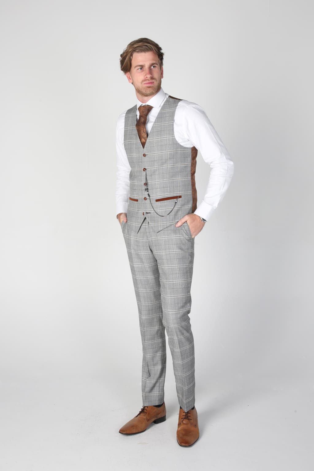 Francis Grey Men’s Three Piece Suit - Product