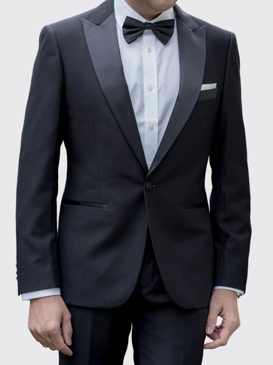 Paul Andrew Harry Black Slim Fit Dinner Jacket - UK34R EU44 - Jackets