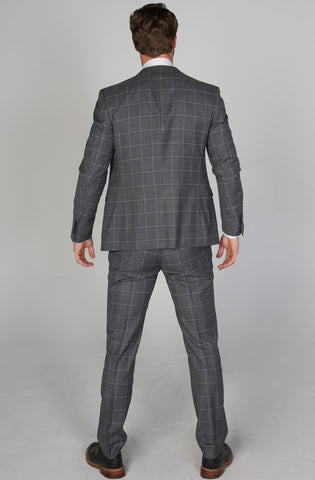 Hobbs Grey Men’s Three Piece Suit