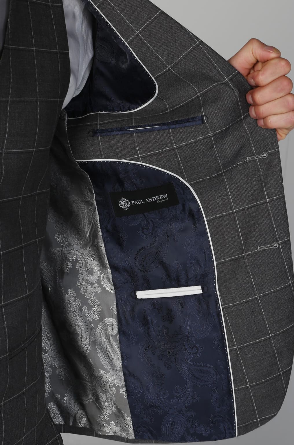 Hobbs Grey Men’s Three Piece Suit