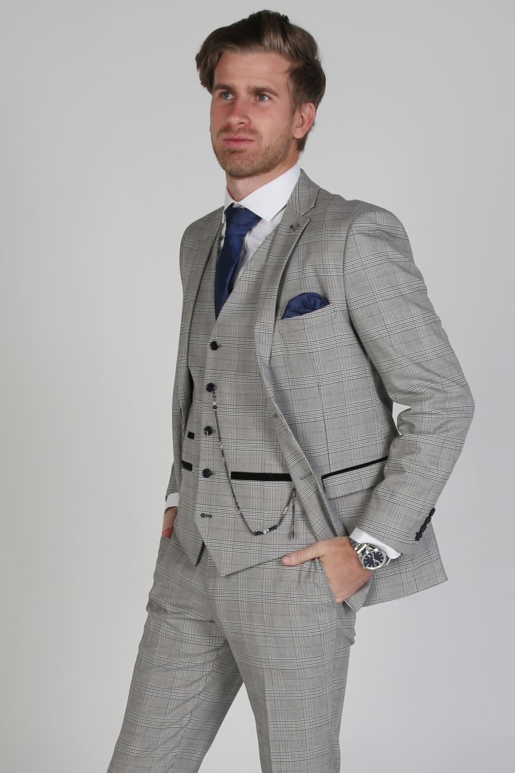 Hugo Grey Men’s Three Piece Suit - Product