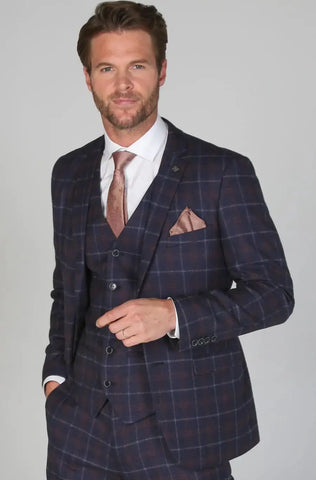 Kenneth Navy Men’s Three Piece Suit - Men’s Suits