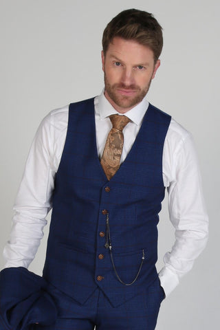 Men’s Alex Navy Waistcoat