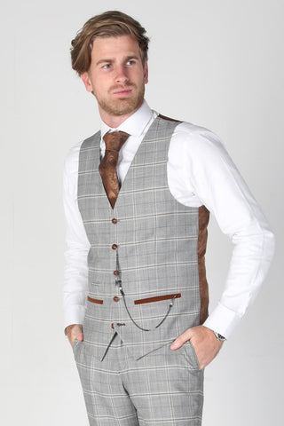 Men’s Francis Grey Waistcoat