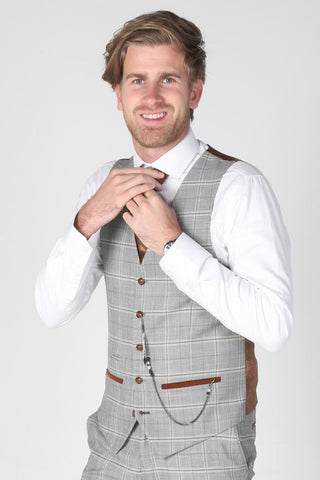Men’s Francis Grey Waistcoat