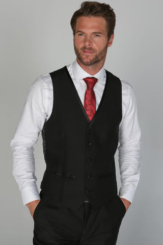 Men’s Harry Black Waistcoat - 34