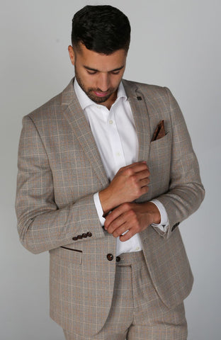 Men’s Holland Beige Blazer - 34
