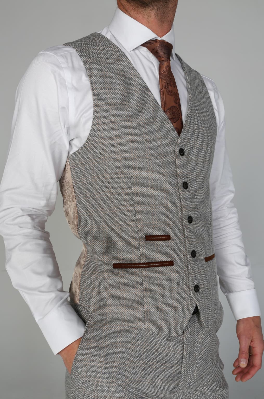 Men’s Ralph Cream Waistcoat - 34