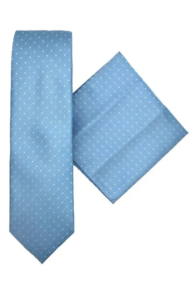 LA Smith Polka Dots Spot Tie and Pocket Square Set - Accessories