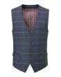 Spokes Doyle Navy Check Suit Waistcoat - Suit & Tailoring