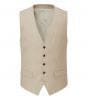 Skopes Tuscany Stone Linen Blend Suit Waistcoat - WAISTCOATS