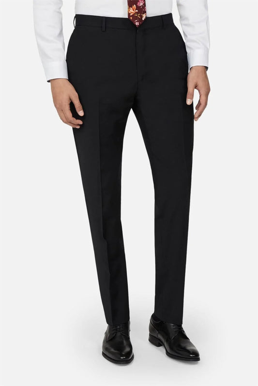 Ted Baker Panama Black Slim Fit Trousers - 30S - Trousers 1027