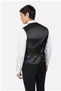 Ted Baker Panama Black Slim Fit Waistcoat - WAISTCOATS