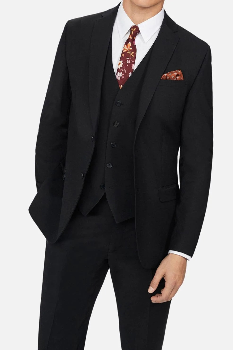 Ted Baker Panama Men's Black Piece Slim Fit Suit
