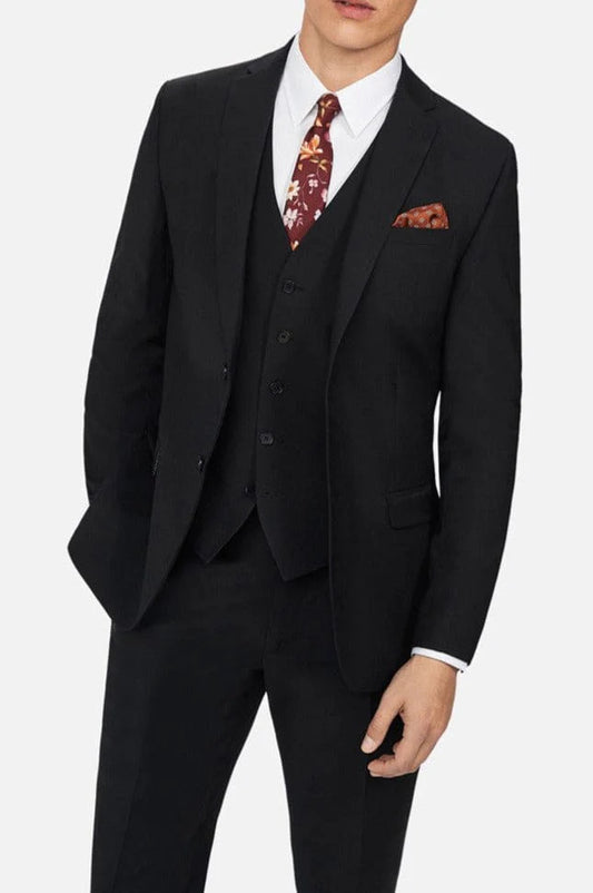 Ted Baker Panama Men’s Black Slim Fit Jacket - 36S - Suit & Tailoring 645