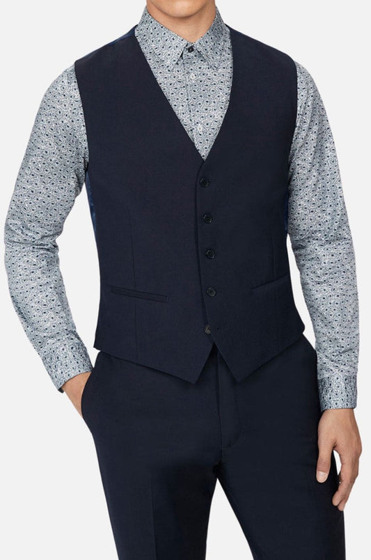 Ted Baker Panama Men's Navy Slim Fit waistcoat 963