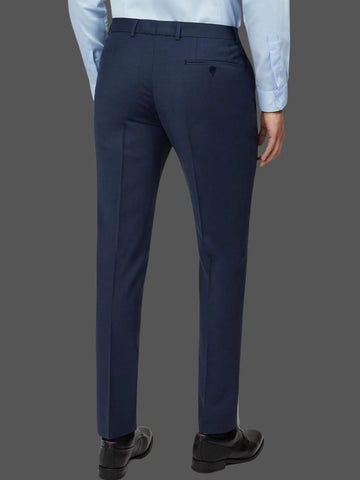 Panama Slim Fit Blue Trousers - Trousers