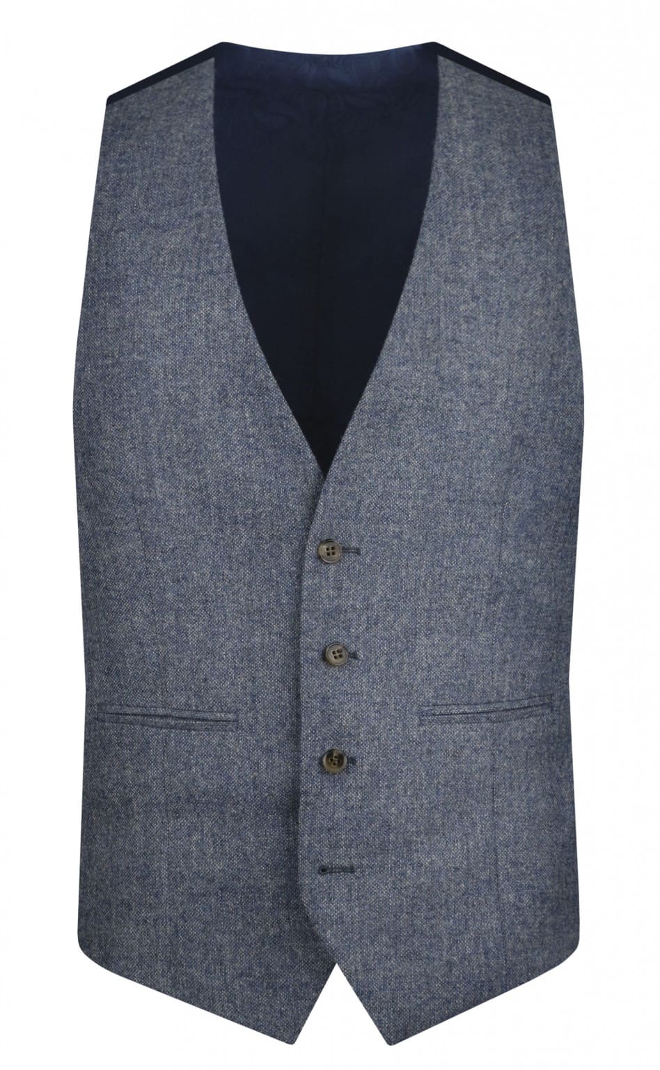 Torre Light Blue Milan Waistcoat - 34R