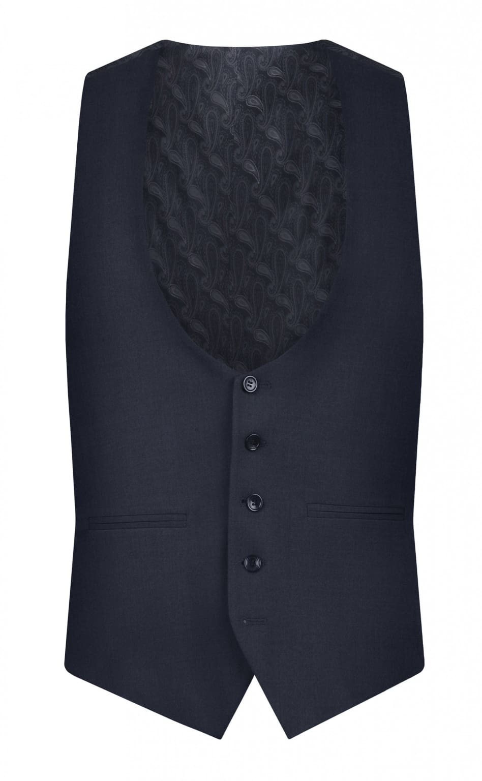 Torre Gilson Blue Men’s Waistcoat - 34R - Suit & Tailoring