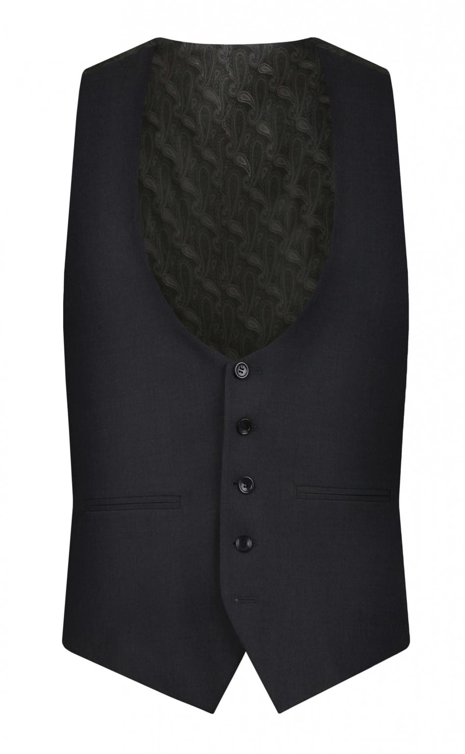 Torre Gilson Grey Men’s Waistcoat - 34R - Suit & Tailoring