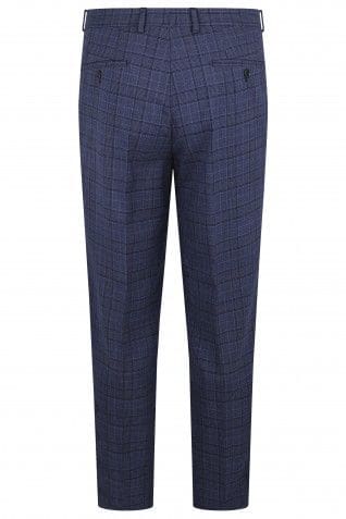 Torre Graf Blue Check Men’s Trouser - Suit & Tailoring