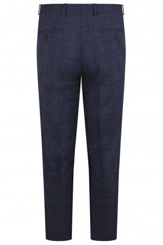 Torre Graf Blue Check Men’s Trouser - Suit & Tailoring