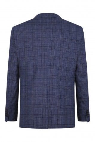 Torre Melvin Blue Check Men’s Jacket - Suit & Tailoring