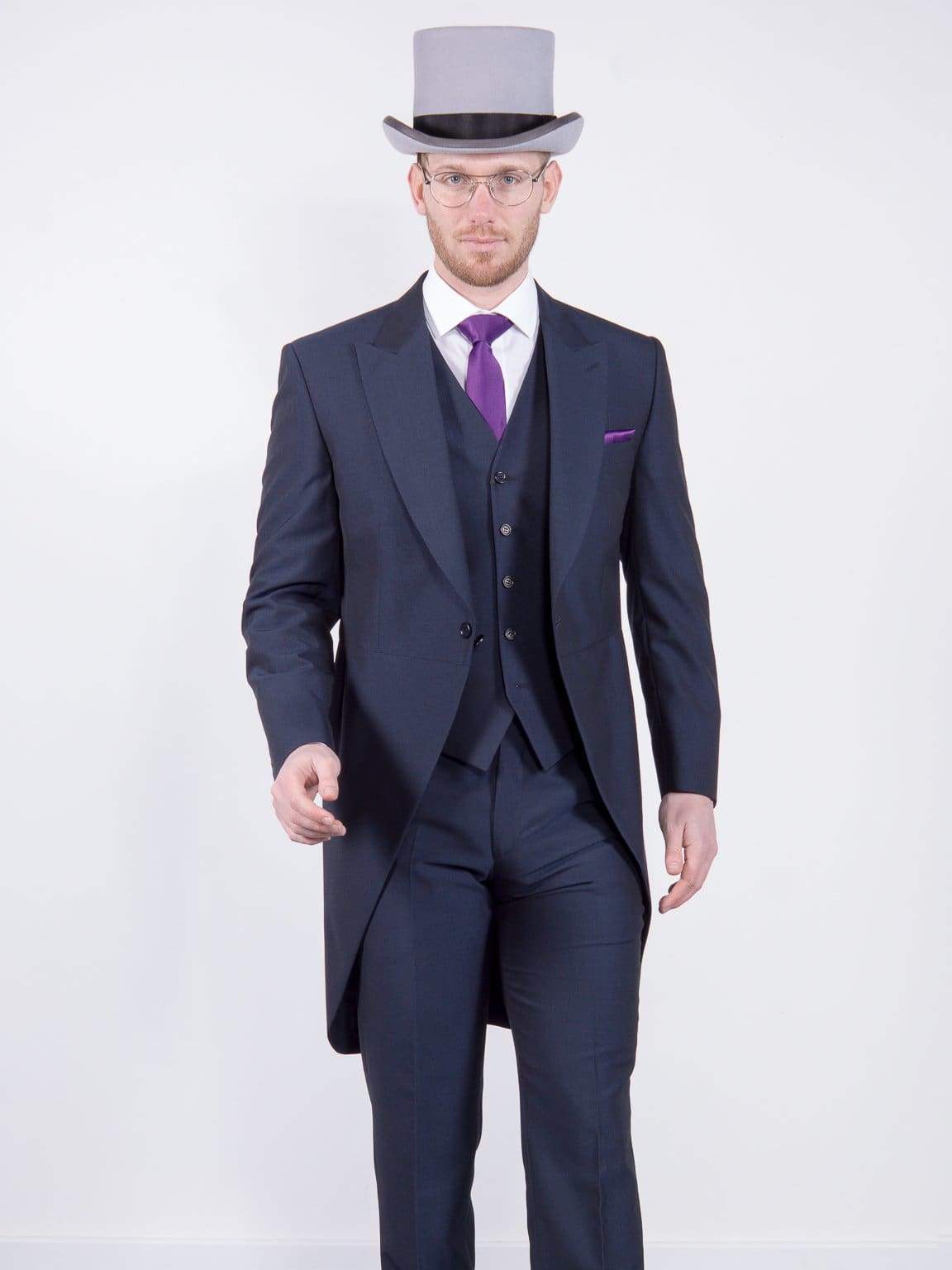 Torre Men’s Navy Mohair Tailcoat - Suit & Tailoring