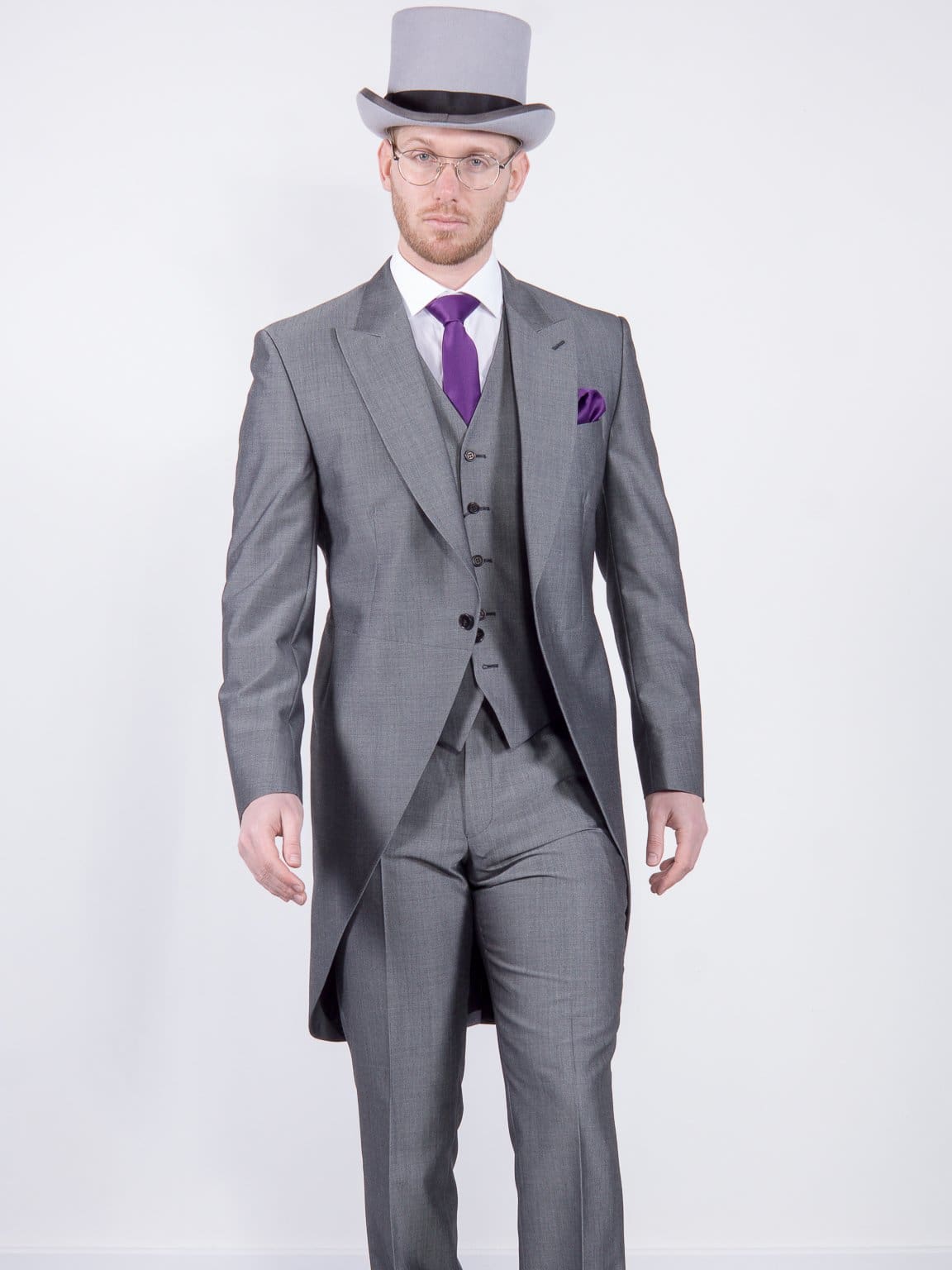 Torre Men’s Silver Mohair Tailcoat - Suit & Tailoring