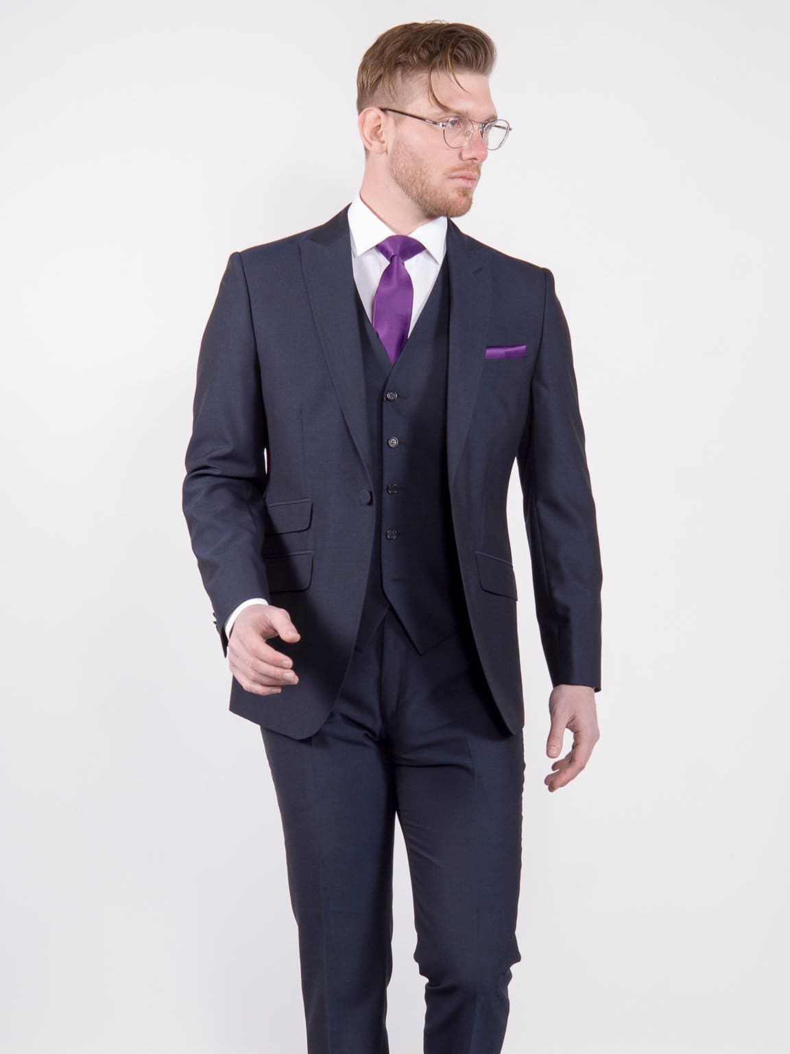 Torre Navy Mohair Suit Jacket - Suit & Tailoring