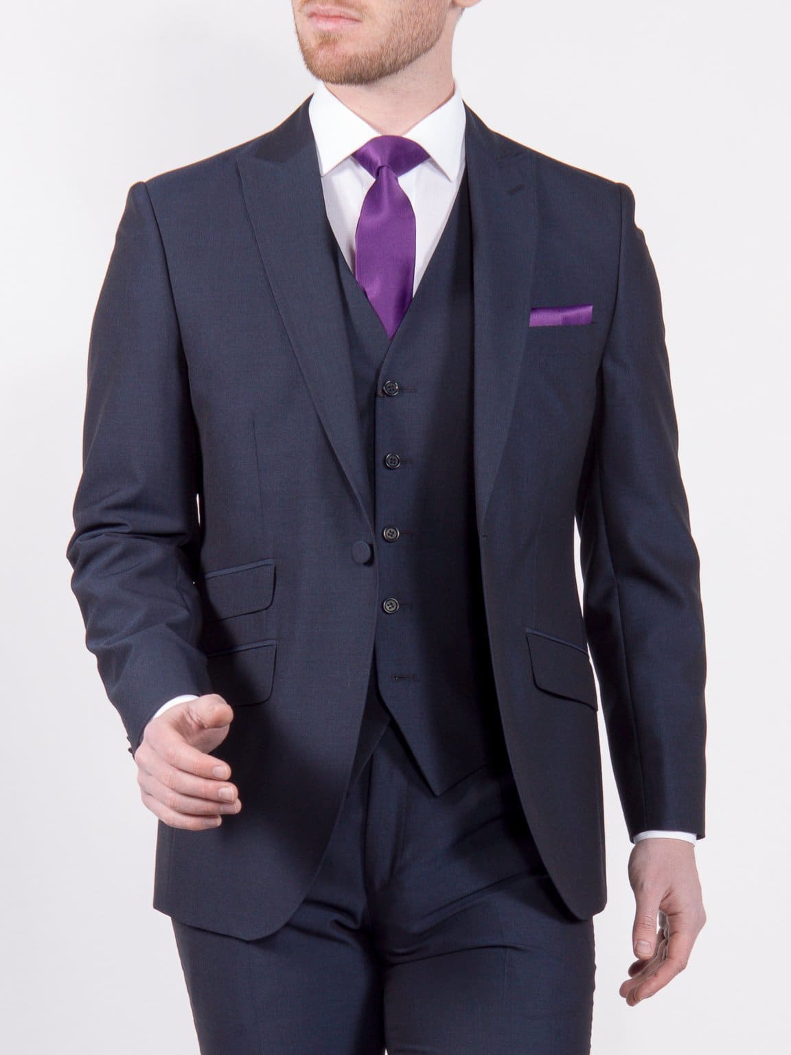 Torre Navy Mohair Suit Jacket - Suit & Tailoring