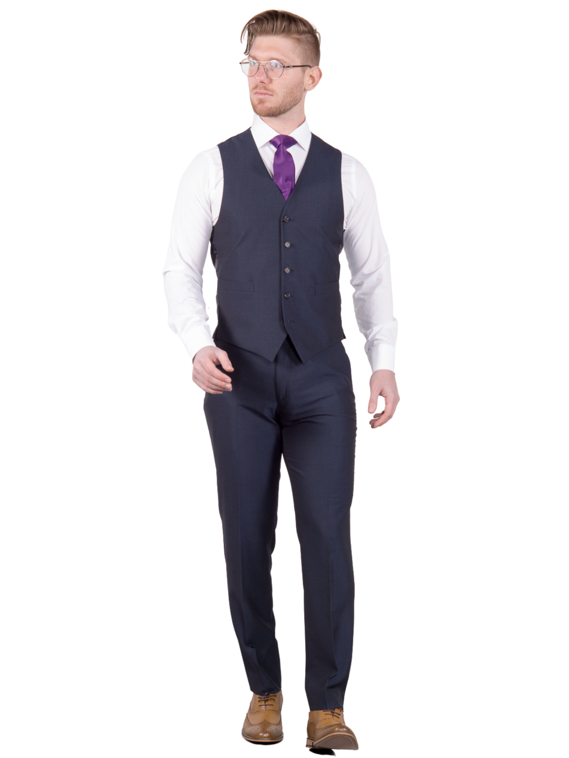 Torre Navy Mohair Trousers - Suit & Tailoring