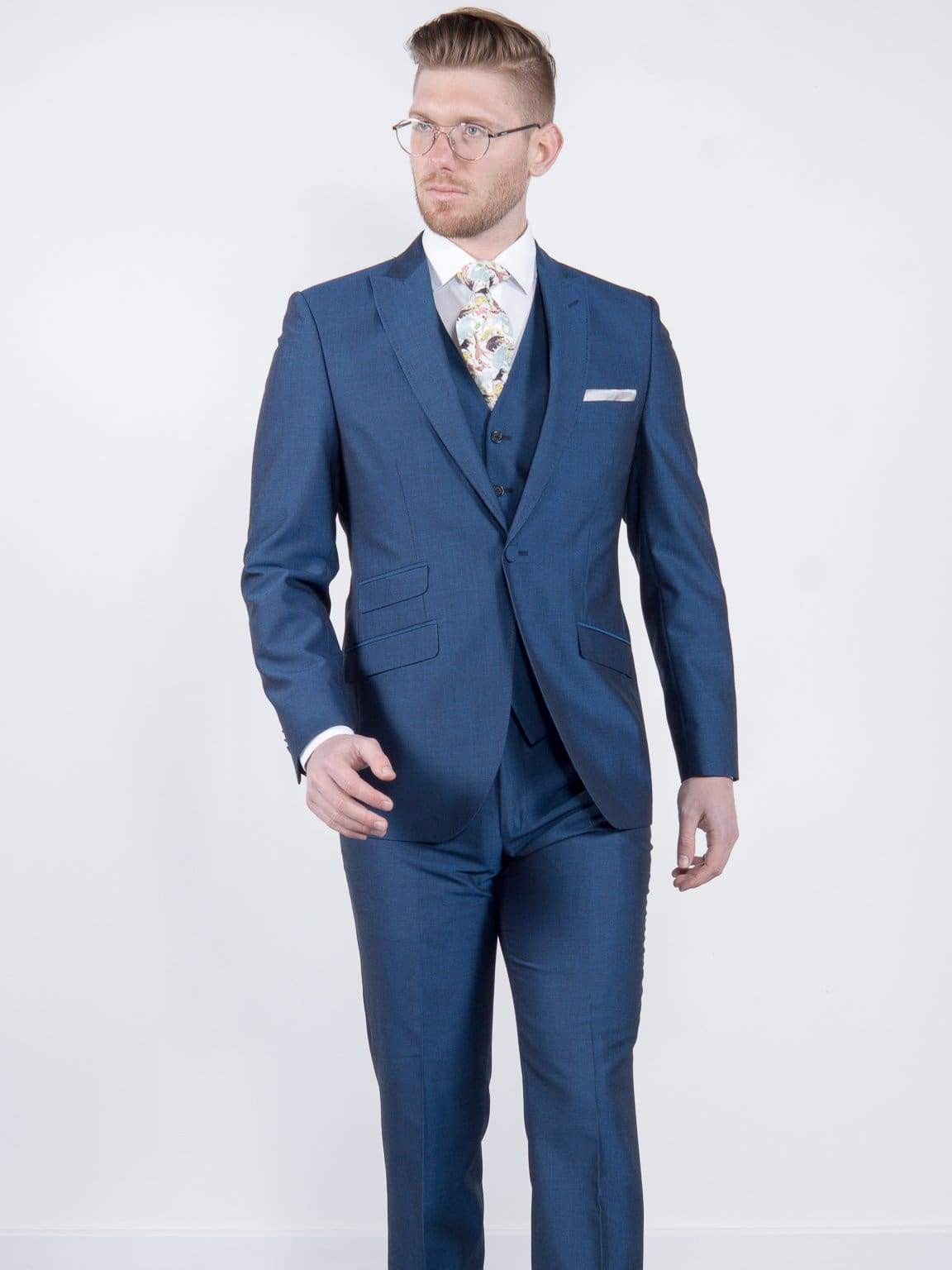 Torre Royal Blue Mohair Jacket - Suit & Tailoring