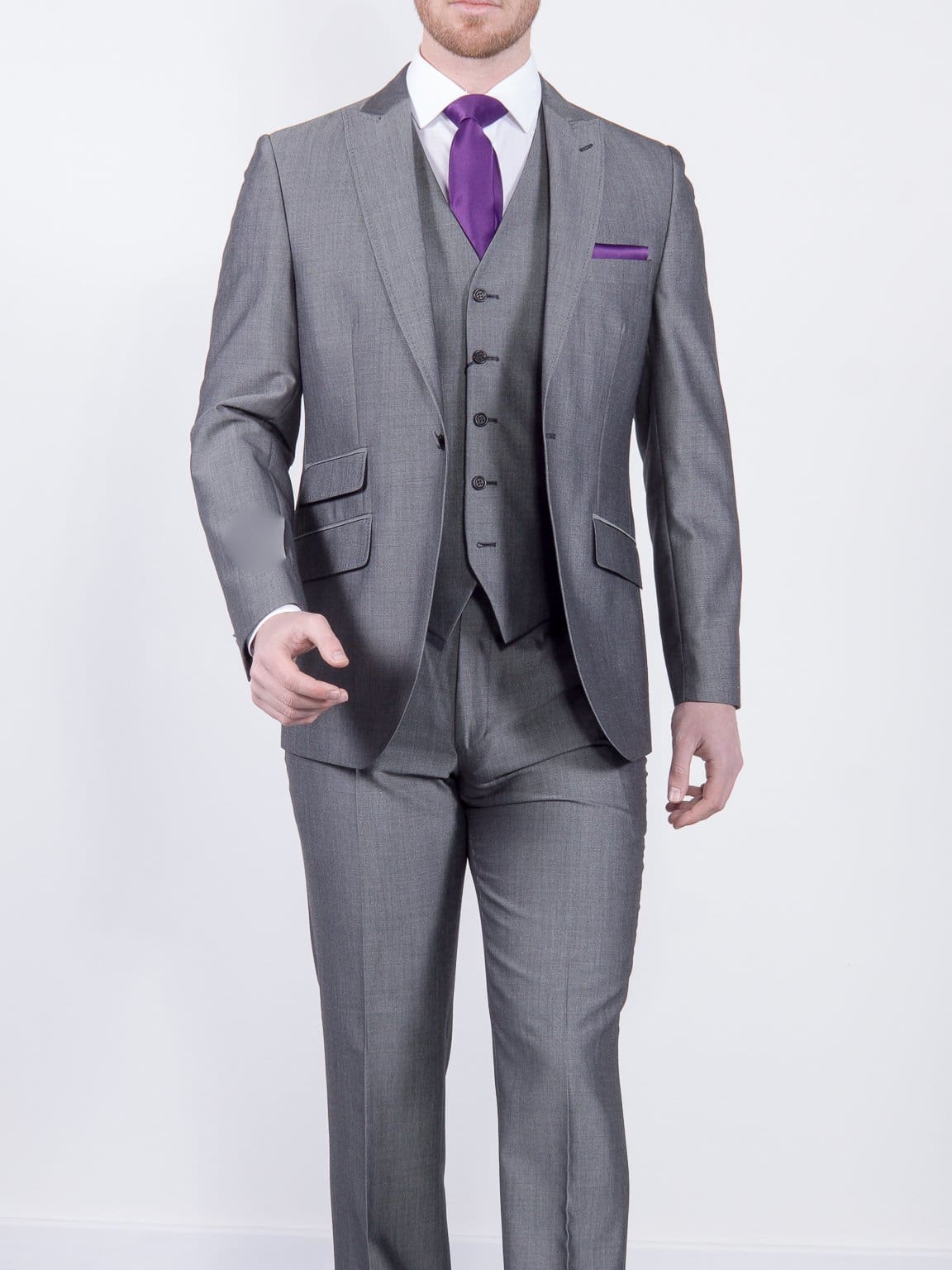 Torre Silver Mohair Suit Jacket - Suit & Tailoring