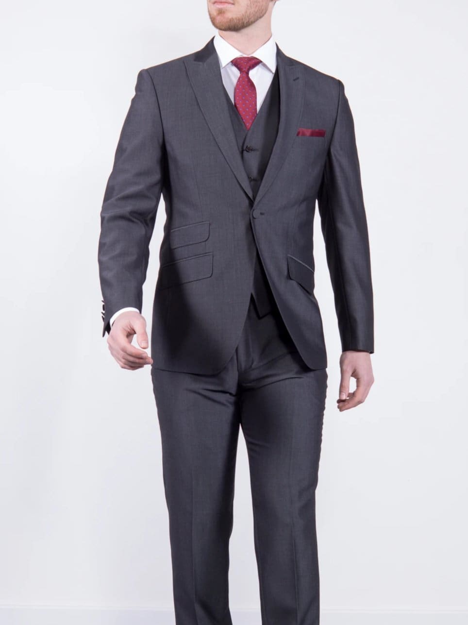 Torre Charcoal Mohair Tailored fit Jacket - 36S - Suit & Tailoring